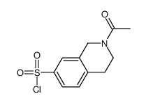 2-乙酰基-1,2,3,4-四氢-7-异喹啉磺酰氯结构式