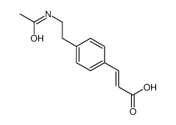 3-[4-(2-acetamidoethyl)phenyl]prop-2-enoic acid结构式