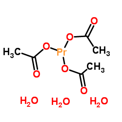 praseodymium(3+) acetate Structure