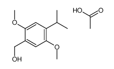 acetic acid,(2,5-dimethoxy-4-propan-2-ylphenyl)methanol结构式