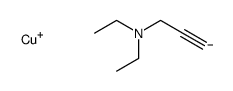 copper(1+),N,N-diethylprop-2-yn-1-amine结构式