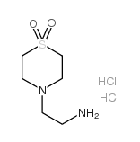 4-THIOMORPHOLINEETHYLAMINE 1,1-DIOXIDE DIHYDROCHLORIDE Structure
