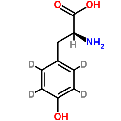 L-酪氨酸 D4结构式