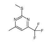 4-methyl-2-methylsulfanyl-6-(trifluoromethyl)pyrimidine结构式
