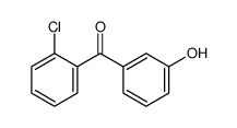 (2-chlorophenyl)-(3-hydroxyphenyl)methanone结构式