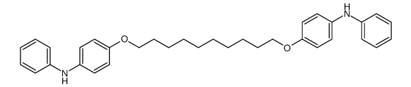 4-[10-(4-anilinophenoxy)decoxy]-N-phenylaniline Structure