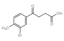 4-(3-溴-4-甲基苯基)-4-氧代丁酸结构式