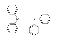 2-[methyl(diphenyl)silyl]ethynyl-diphenylarsane Structure
