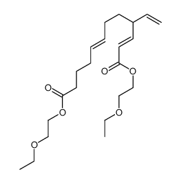 bis(2-ethoxyethyl) 4-ethenyldodeca-2,7-dienedioate结构式