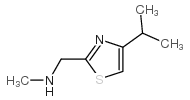 N-甲基-4-(1-甲基乙基)-2-噻唑甲胺结构式