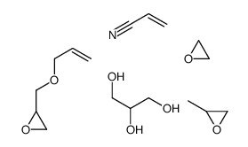 2-methyloxirane,oxirane,propane-1,2,3-triol,prop-2-enenitrile,2-(prop-2-enoxymethyl)oxirane Structure