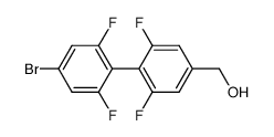 4'-bromo-2,2',6,6'-tetrafluoro[1,1'-biphenyl]-4-methanol Structure