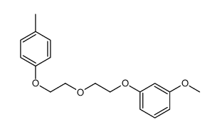 1-methoxy-3-[2-[2-(4-methylphenoxy)ethoxy]ethoxy]benzene结构式