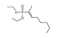 1-diethoxyphosphoryl-1-iodohept-1-ene Structure