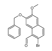 2-bromo-6-methoxy-7-phenylmethoxynaphthalene-1-carbaldehyde Structure