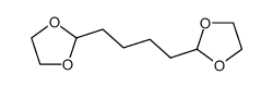 2-[4-(1,3-二氧戊环-2-基)丁基]-1,3-二氧戊环结构式