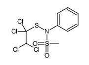 N-phenyl-N-(1,1,2,2-tetrachloroethylsulfanyl)methanesulfonamide结构式