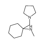 甲基-(1-吡咯烷-1-甲基环己基)-胺结构式