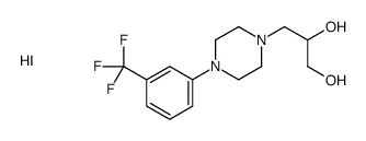 3-[4-[3-(trifluoromethyl)phenyl]piperazin-1-yl]propane-1,2-diol,hydroiodide结构式