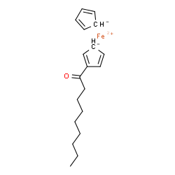 (1-oxononyl)ferrocene结构式