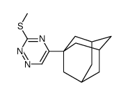 5-(1-adamantyl)-3-methylsulfanyl-1,2,4-triazine结构式
