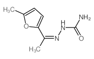 Hydrazinecarboxamide,2-[1-(5-methyl-2-furanyl)ethylidene]- Structure