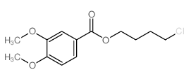 4-氯丁基-3,4-二甲氧基苯甲酸结构式