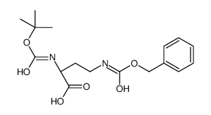 (R)-4-CBZ-AMINO-2-BOC-AMINO-BUTYRIC ACID Structure
