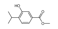 3-Hydroxy-4-isopropylbenzoesaeuremethylester结构式