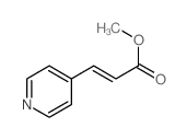 3-(4-吡啶基)丙烯酸甲酯结构式