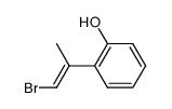 (E)-2-(2-bromo-1-methylvinyl)phenol结构式