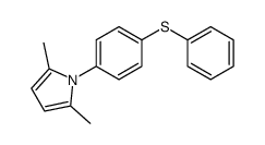 2,5-dimethyl-1-(4-phenylsulfanyl-phenyl)-pyrrole Structure