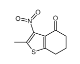 2-methyl-3-nitro-6,7-dihydro-5H-1-benzothiophen-4-one Structure