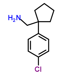 [1-(4-氯苯基)环戊基]甲胺结构式