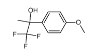 1,1,1-trifluoro-2-(4-methoxyphenyl)propan-2-ol结构式
