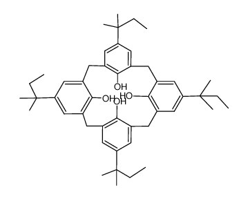 5,11,17,23-tetrakis(1,1-dimethylpropyl)-25,26,27,28-tetrahydroxycalix[4]arene Structure