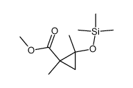 methyl 1,2-dimethyl-2-((trimethylsilyl)oxy)cyclopropane-1-carboxylate结构式