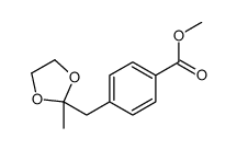 methyl 4-[(2-methyl-1,3-dioxolan-2-yl)methyl]benzoate Structure