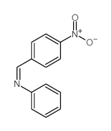 Benzenamine,N-[(4-nitrophenyl)methylene]- Structure