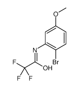 N-(2-bromo-5-methoxyphenyl)-2,2,2-trifluoroacetamide结构式