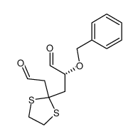 (2R)-2-benzyloxy-4-oxo-1,6-hexanedial 4-ethylene dithioacetal结构式