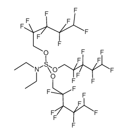 N,N-diethyl-1,1,1-tris((2,2,3,3,4,4,5,5-octafluoropentyl)oxy)-4-sulfanamine Structure