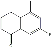 7-FLUORO-5-METHYL-1,2,3,4-TETRAHYDRONAPHTHALEN-1-ONE结构式