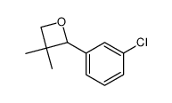 2-(3-chlorophenyl)-3,3-dimethyloxetane Structure