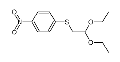(4-nitro-phenylsulfanyl)-acetaldehyde diethylacetal Structure