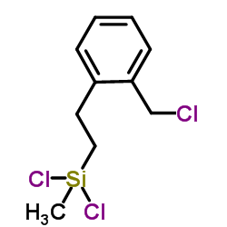 ((氯甲基)苯基乙基)甲基二氯硅烷结构式