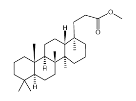 methyl 3-((1R,4aR,4bR,6aS,10aS,10bR,12aR)-1,4a,4b,7,7,10a-hexamethyloctadecahydrochrysen-1-yl)propanoate结构式