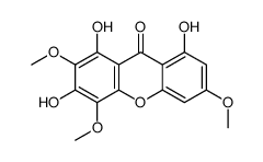 1,3,8-trihydroxy-2,4,6-trimethoxyxanthen-9-one结构式