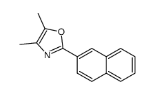 4,5-dimethyl-2-naphthalen-2-yl-1,3-oxazole结构式