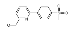 6-(4-(甲基磺酰基)苯基)吡啶甲醛结构式